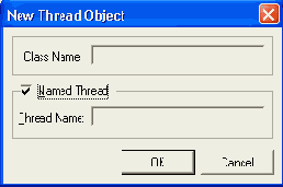 Диалоговое окно New Thread Object